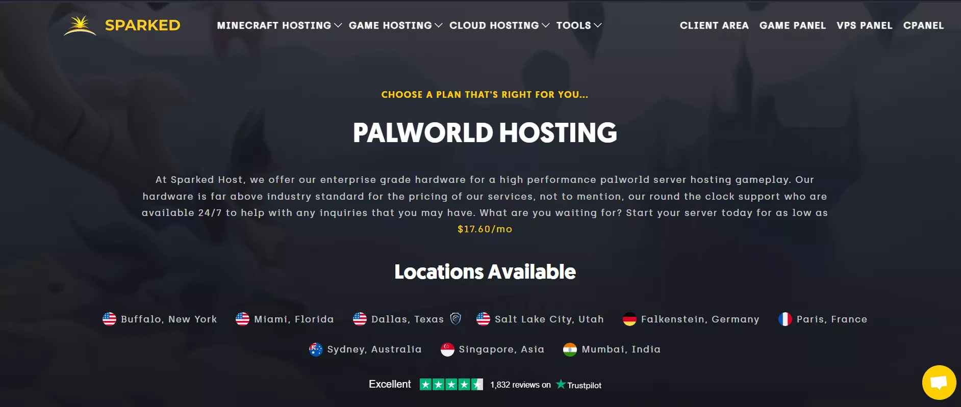 sparked-host-palworld-server-hosting